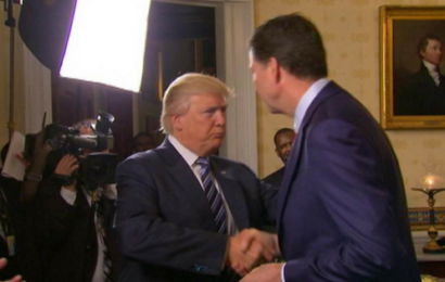 Comey to Testify Trump “Goosed” Him in White House Garden